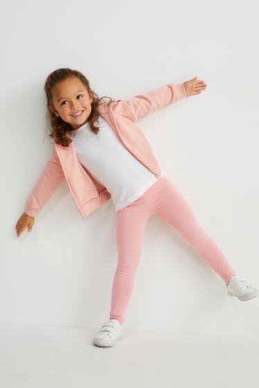 Enfants filles - Lot de 2 - leggings - bleu foncé