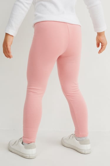 Enfants filles - Lot de 2 - leggings - bleu foncé
