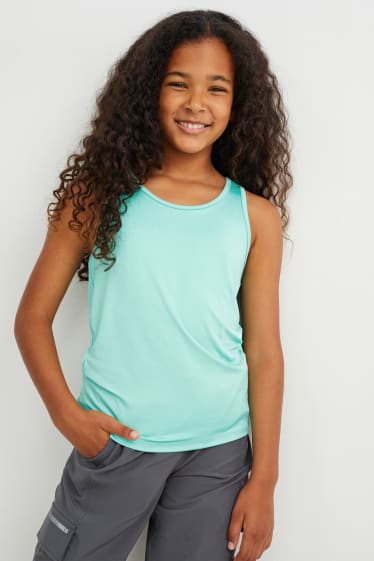 Kinder Mädchen - Set - Funktions-Hoodie und -Top - 2 teilig - cremeweiss
