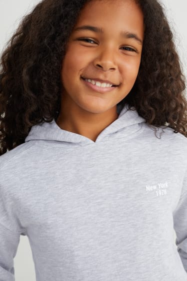 Kinderen - Hoodie - licht grijs-mix