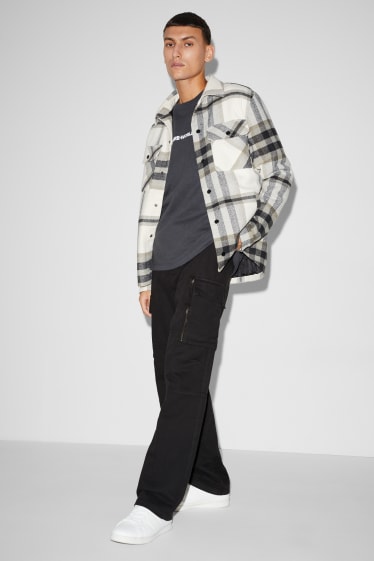 Uomo - Pantaloni cargo - relaxed fit - nero