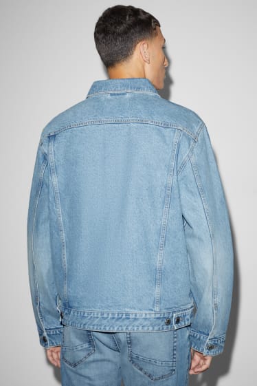 Pánské - Džínová bunda - džíny - světle modré