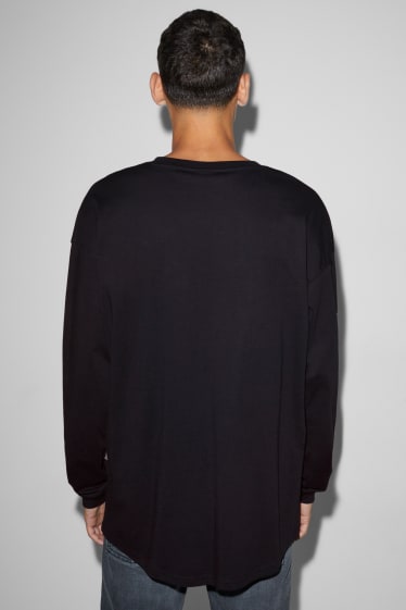 Herren - Langarmshirt - schwarz