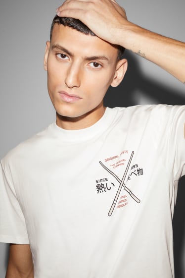 Men - T-shirt - cremewhite