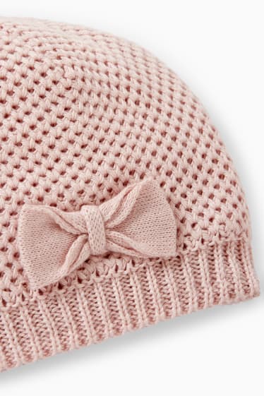 Nadó nena - Gorra per a nadó - rosa pastel