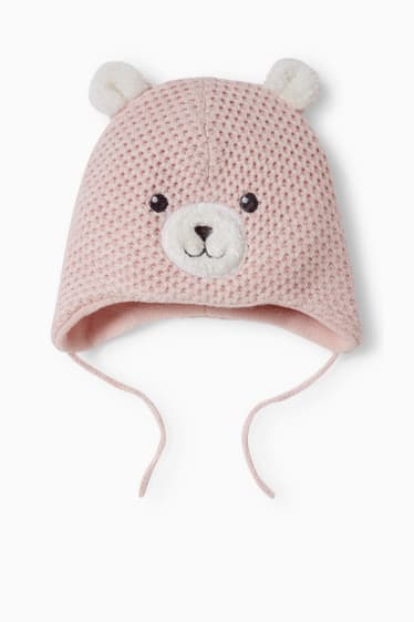 Bébés - Bonnet pour bébé - rose tendre