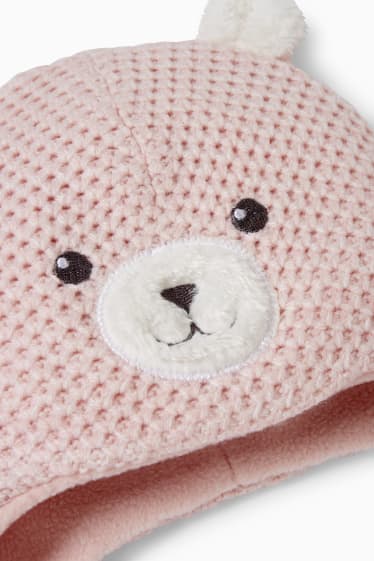 Nadó nena - Gorra per a nadó - rosa pastel