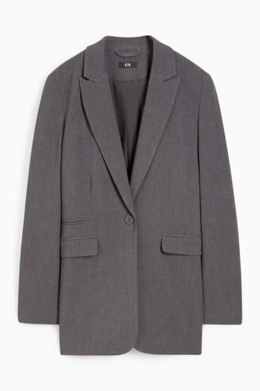 Women - Blazer - regular fit - dark gray