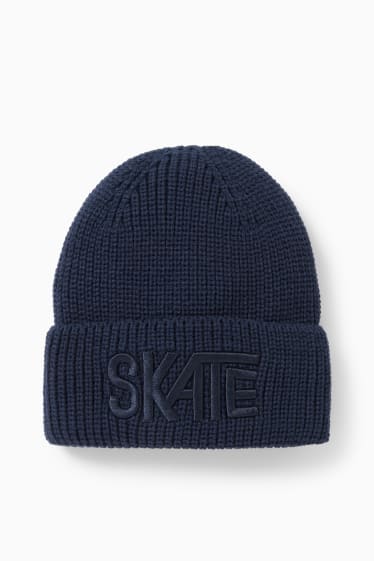 Nen - Gorra de punt - blau fosc