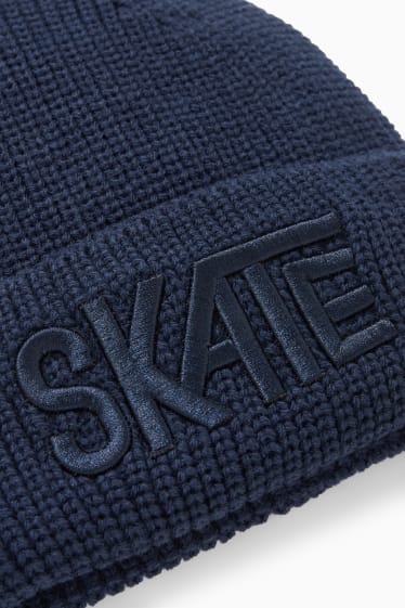 Nen - Gorra de punt - blau fosc