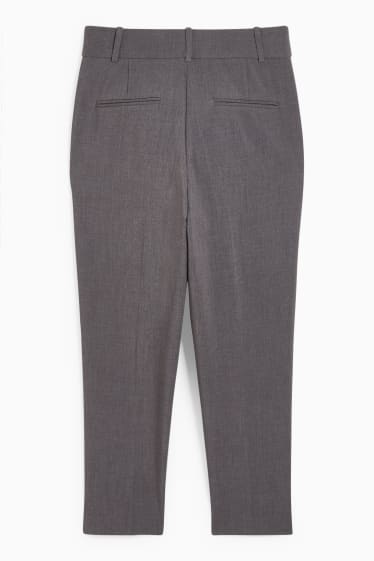 Dames - Pantalon - high waist - slim fit - donkergrijs