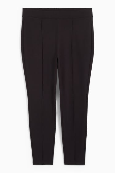Mujer - Pantalón - high waist - slim fit - negro