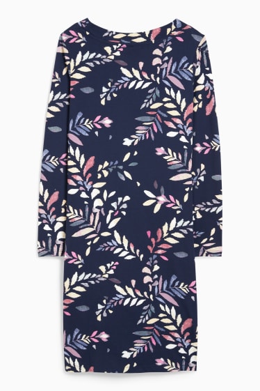 Dona - Camisa de dormir - estampada - blau fosc