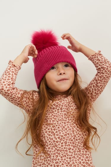 Kinder - Mütze - pink