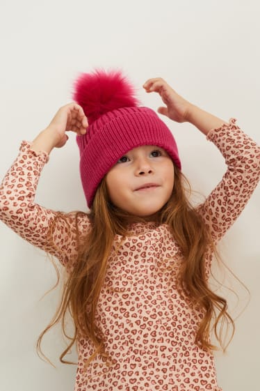 Kinder Mädchen - Mütze - pink