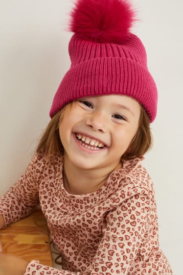 Kinder Mädchen - Mütze - pink