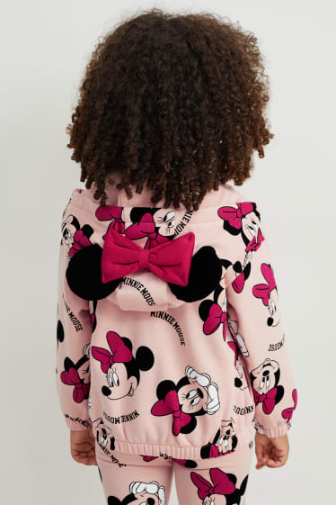Kinder - Minnie Maus - Sweatjacke mit Kapuze - rosa