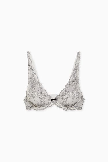 Donna - Reggiseno con ferretti - DEMI - imbottito - bianco crema