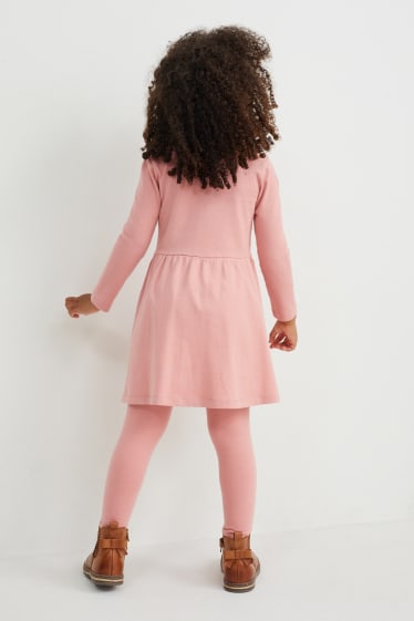 Kinderen - Set van 3 - jurk - roze