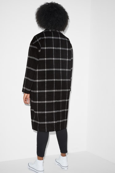 Femmes - CLOCKHOUSE - manteau - à carreaux - noir