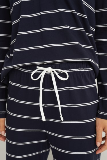 Dona - Pijama - de ratlles - blau fosc