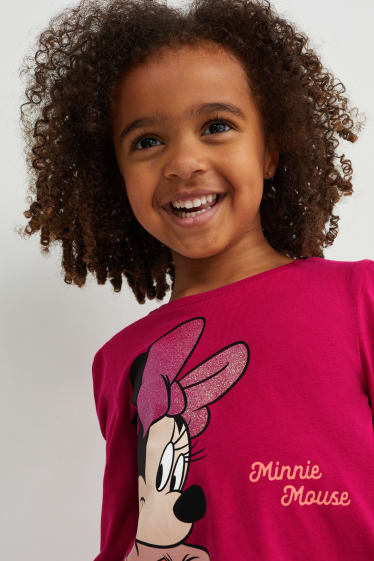 Bambine - Minnie - maglia a maniche lunghe - rosa scuro