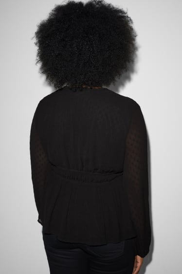 Damen - Bluse - schwarz