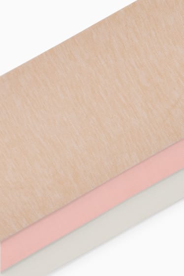 Děti - dívky - Multipack 3 ks - silonky - 40 DEN - bílá/růžová