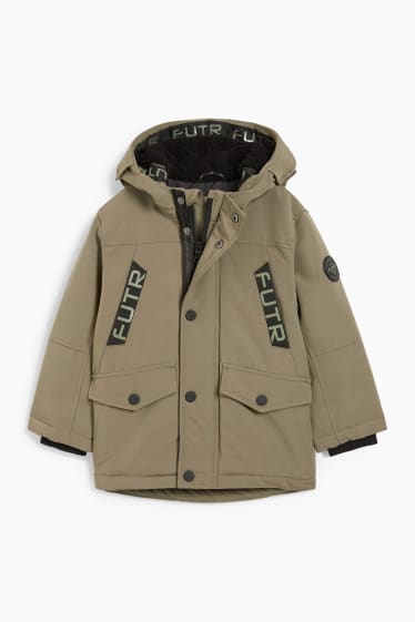 Kinder Buben - Jacke mit Kapuze - grün