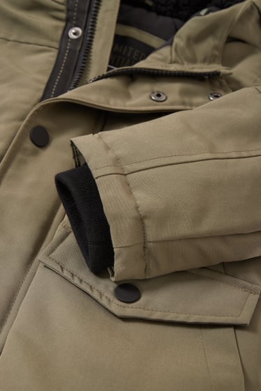 Kinder Buben - Jacke mit Kapuze - grün