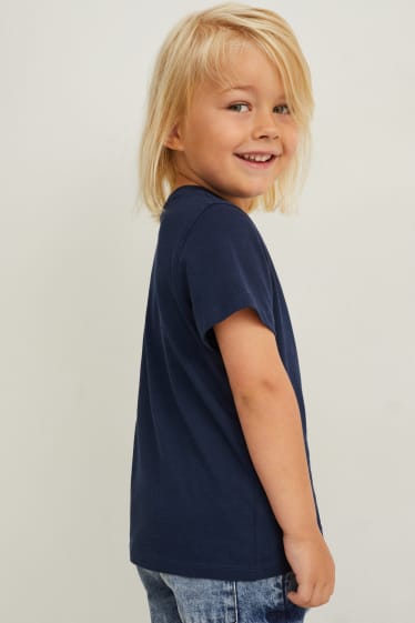 Kinder - Kurzarmshirt - genderneutral - dunkelblau