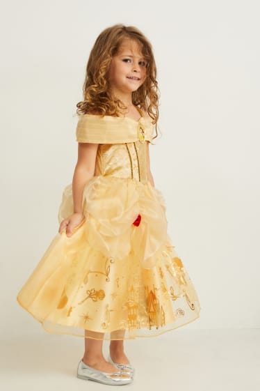 Copii - Prințesă Disney - rochie Belle - galben deschis