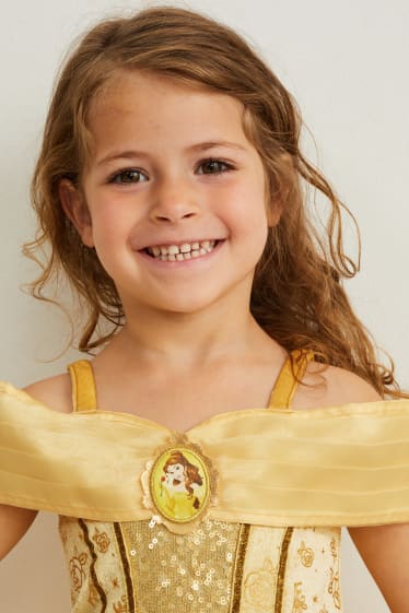 Copii - Prințesă Disney - rochie Belle - galben deschis