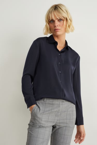 Femmes - Chemisier de bureau - bleu foncé