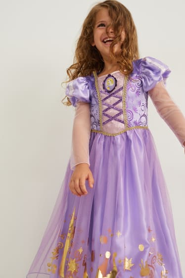 Bambini - Principessa Disney - vestito Rapunzel - viola chiaro