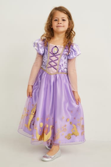 Kinder Mädchen - Disney Prinzessin - Rapunzel-Kleid - hellviolett