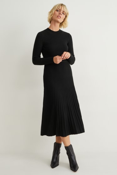 Mujer - Vestido de punto - negro