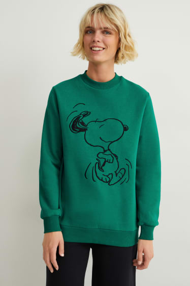 Dames - Sweatshirt - Snoopy - groen