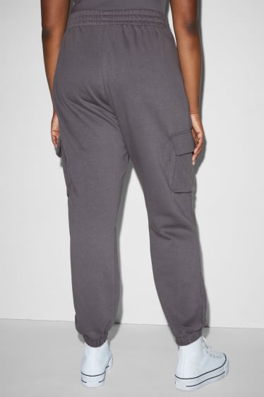 Donna - CLOCKHOUSE - pantaloni sportivi cargo - grigio scuro