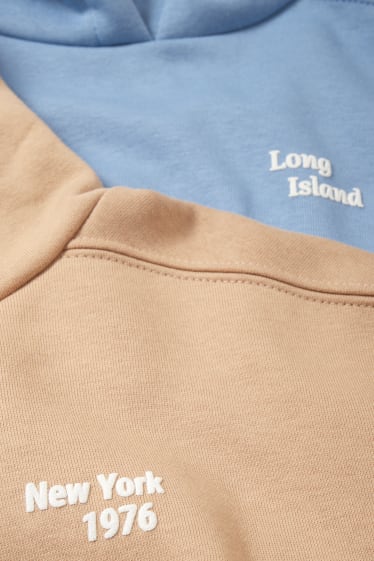 Kinder Mädchen - Extended Sizes - Multipack 2er - Hoodie - taupe