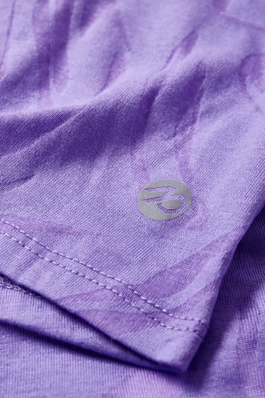 Femmes - T-shirt de sport - à motif - violet