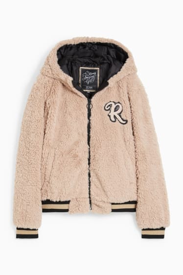 Enfants filles - Blouson à capuche - beige