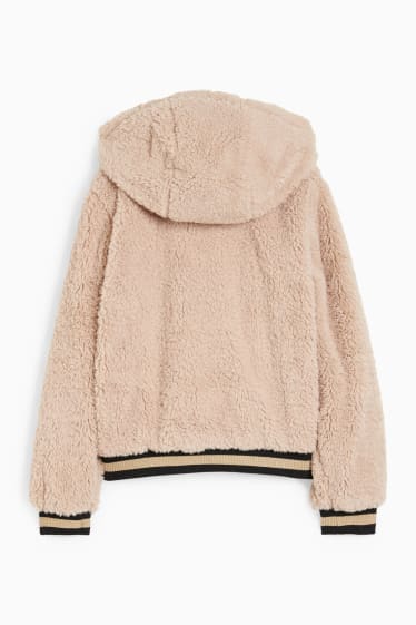 Enfants filles - Blouson à capuche - beige