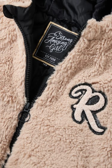 Enfants filles - Blouson à capuche - beige
