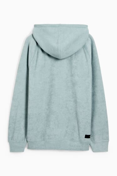 Damen - Sport-Frottee-Hoodie - mintgrün