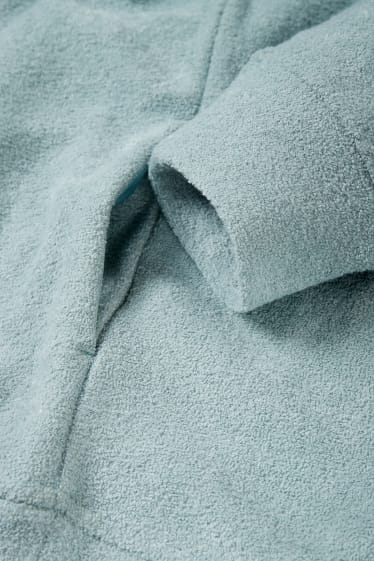 Femmes - Sweat à capuche de sport en éponge - vert menthe