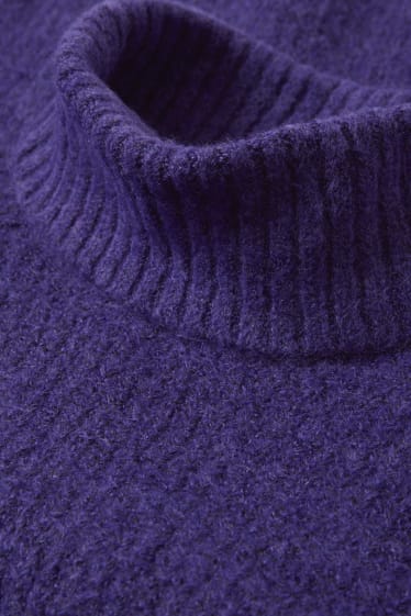 Femmes - Pullover à col roulé - violet