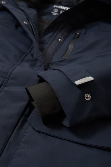Donna - Giacca impermeabile con cappuccio - blu scuro