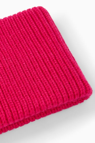 Damen - Stirnband mit Kaschmir-Anteil - pink