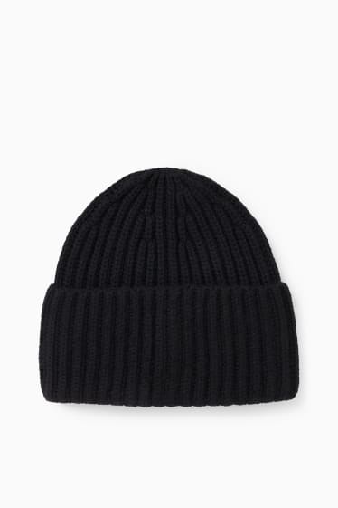 Mujer - Gorro con mezcla de cachemir - negro